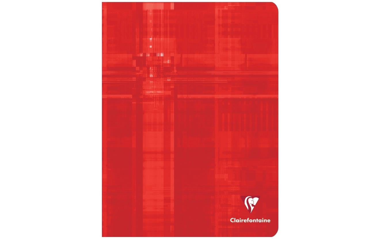 Clairefontaine Notizheft, 170 × 220 mm, kariert, Klammerheftung, Karton, 96 Seiten, 90 g/m² – sortiert
