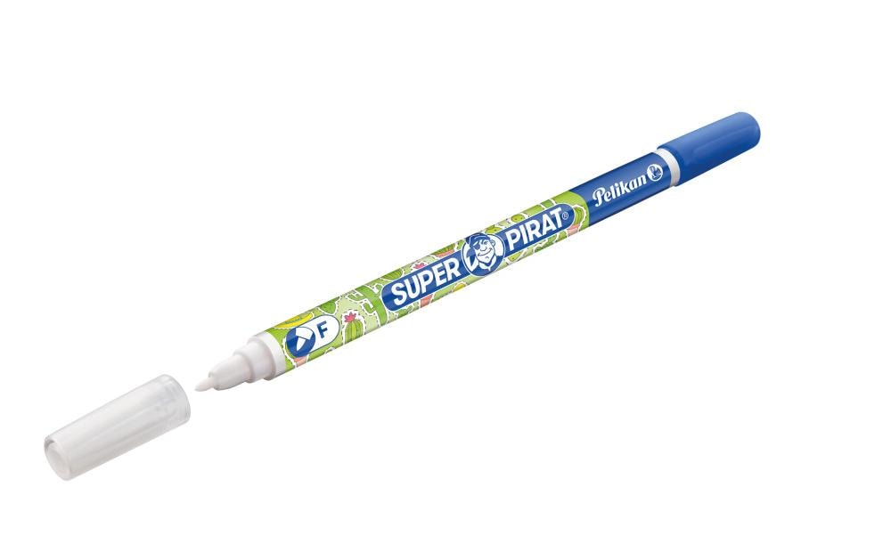 Pelikan Super Pirat Tintenlöscher – fein (F), blau, 50 Stk.