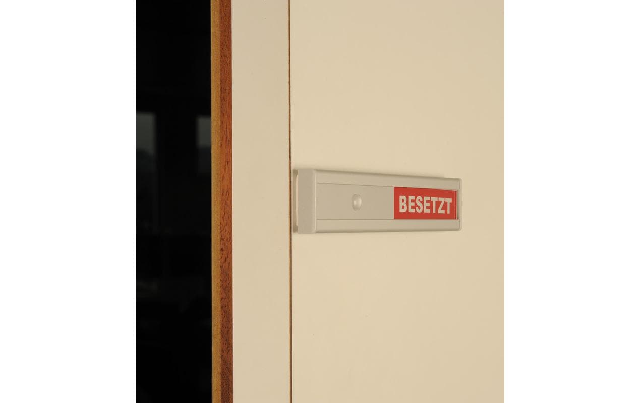 Booffice Besetzungsanzeige Frei/Besetzt, DE – 155 × 31 × 10 mm, Aluminium, silber, 1 Stk.