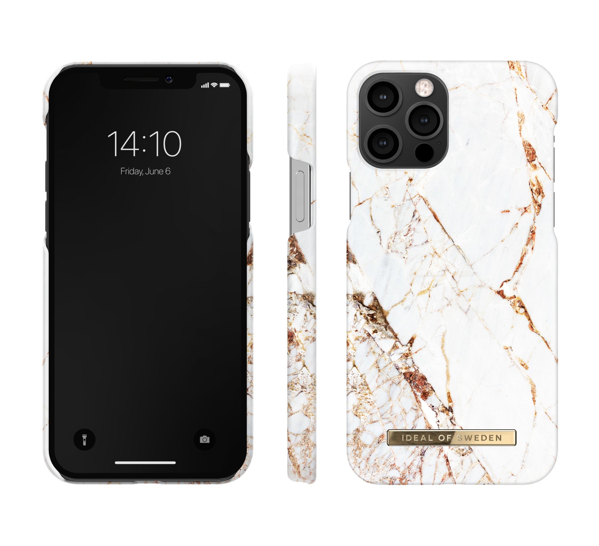 Ideal of Sweden – Backcover – für Apple iPhone 12/12 Pro – Carrara Gold – PC