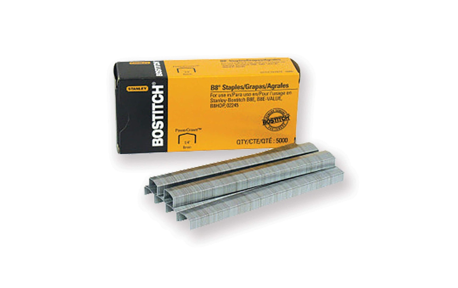 Bostitch Heftklammern – für B8P (2245-S2) – 10 mm – Metall, silber – 5000 Stk.