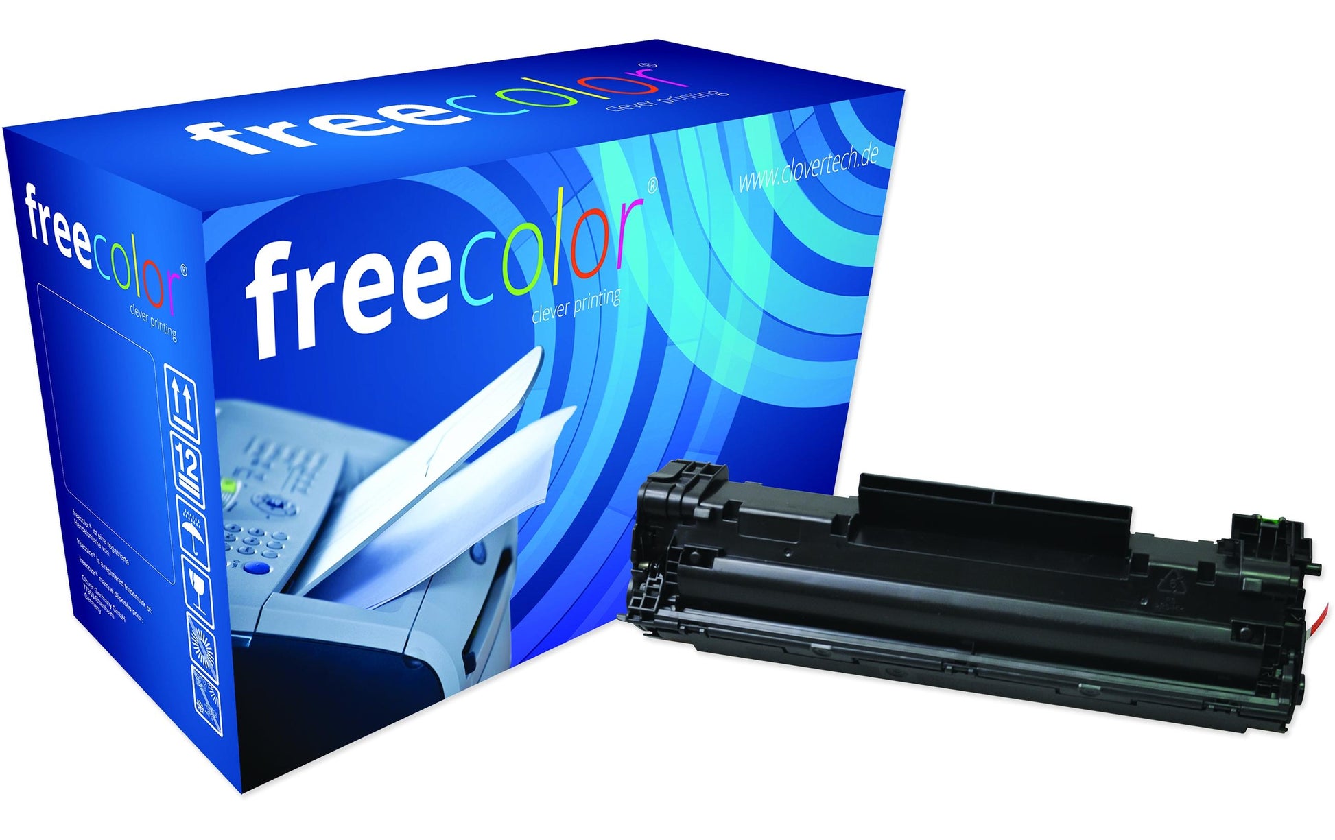 Freecolor CF283 (CF283A) Schwarzer Toner – Kompatibel – 1'500 Seiten – für HP LaserJet Pro M127/M225dw/M201dw