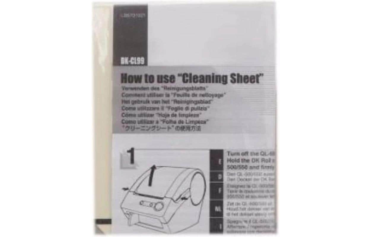 Brother Reinigungsblatt 10er-Pack, Beige – für QL-500/QL-550/QL-570 usw., LB9543001