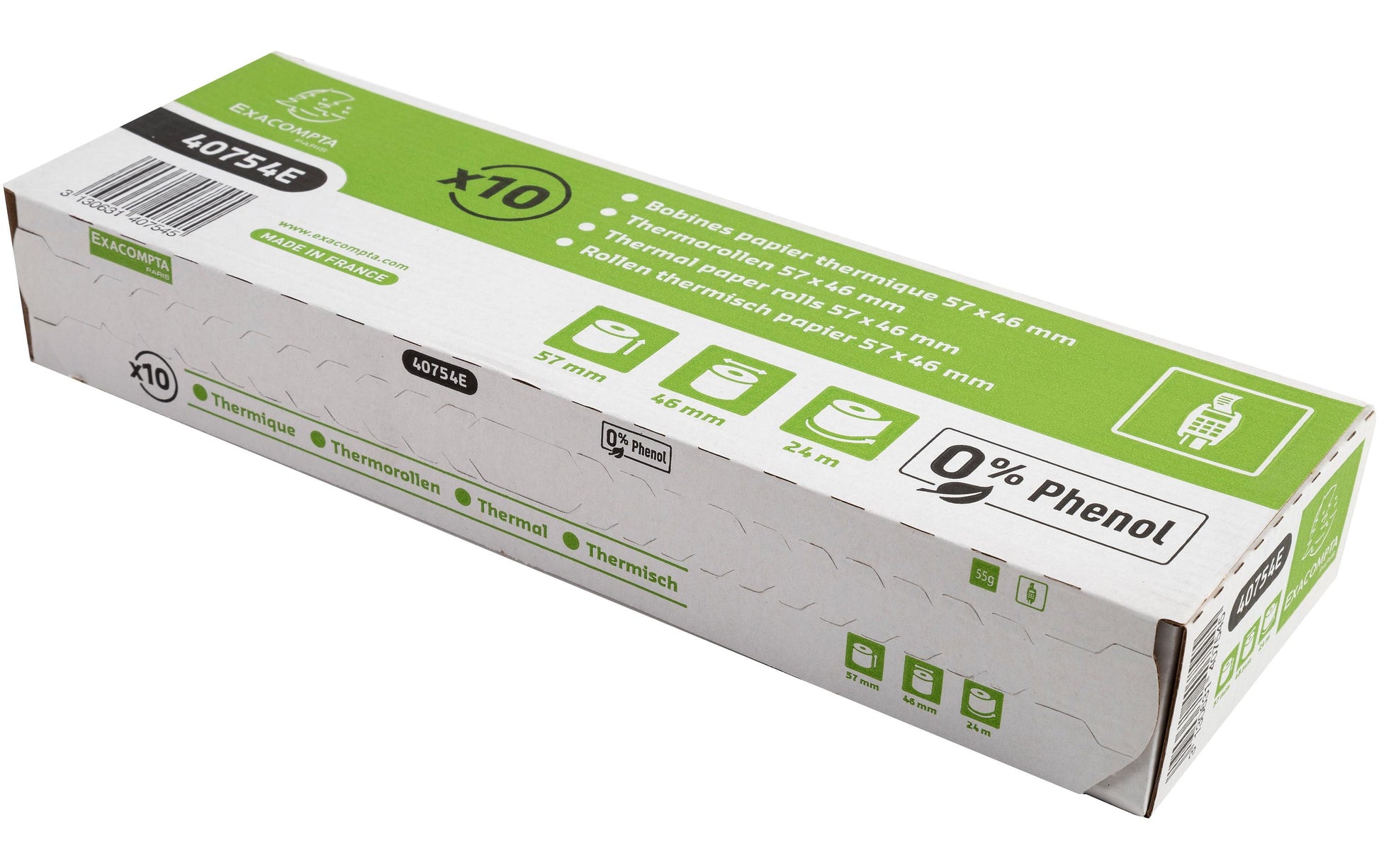 Exacompta Thermorolle – 46 mm × 24 m, BPA-frei, phenolfrei – 30 Stk.