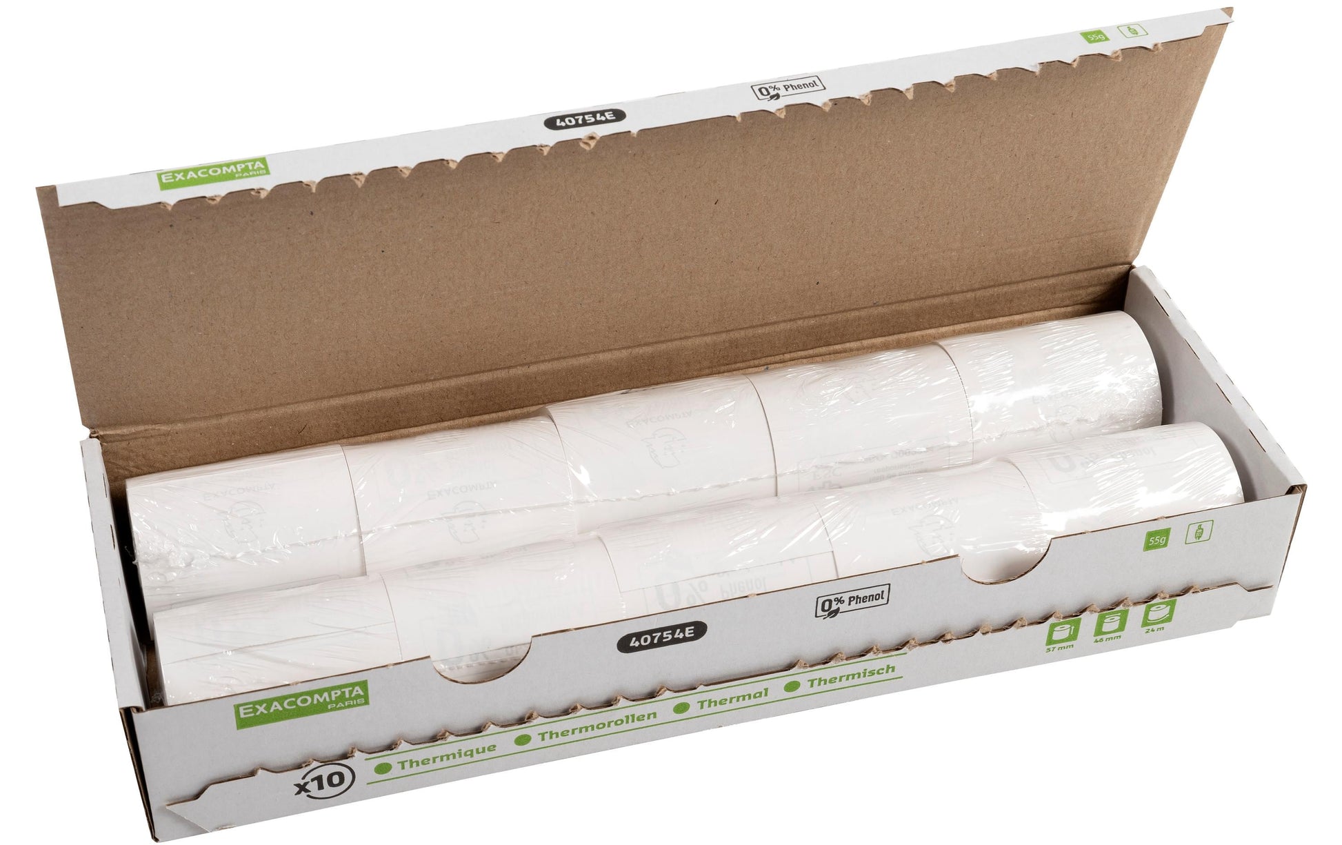 Exacompta Thermorolle – 46 mm × 24 m, BPA-frei, phenolfrei – 30 Stk.