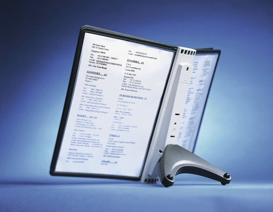 Durable Sichttafelsystem Tischständer, für A4, Kunststoff, Schwarz, 260 × 330 × 80 mm