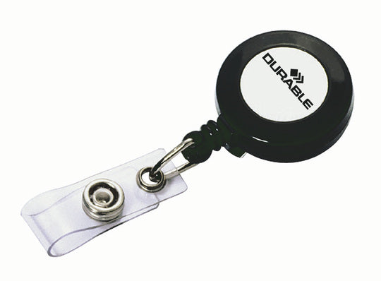 Durable Ausweishalter Jojo – 800 mm, anthrazit, Metall, 10er-Pack