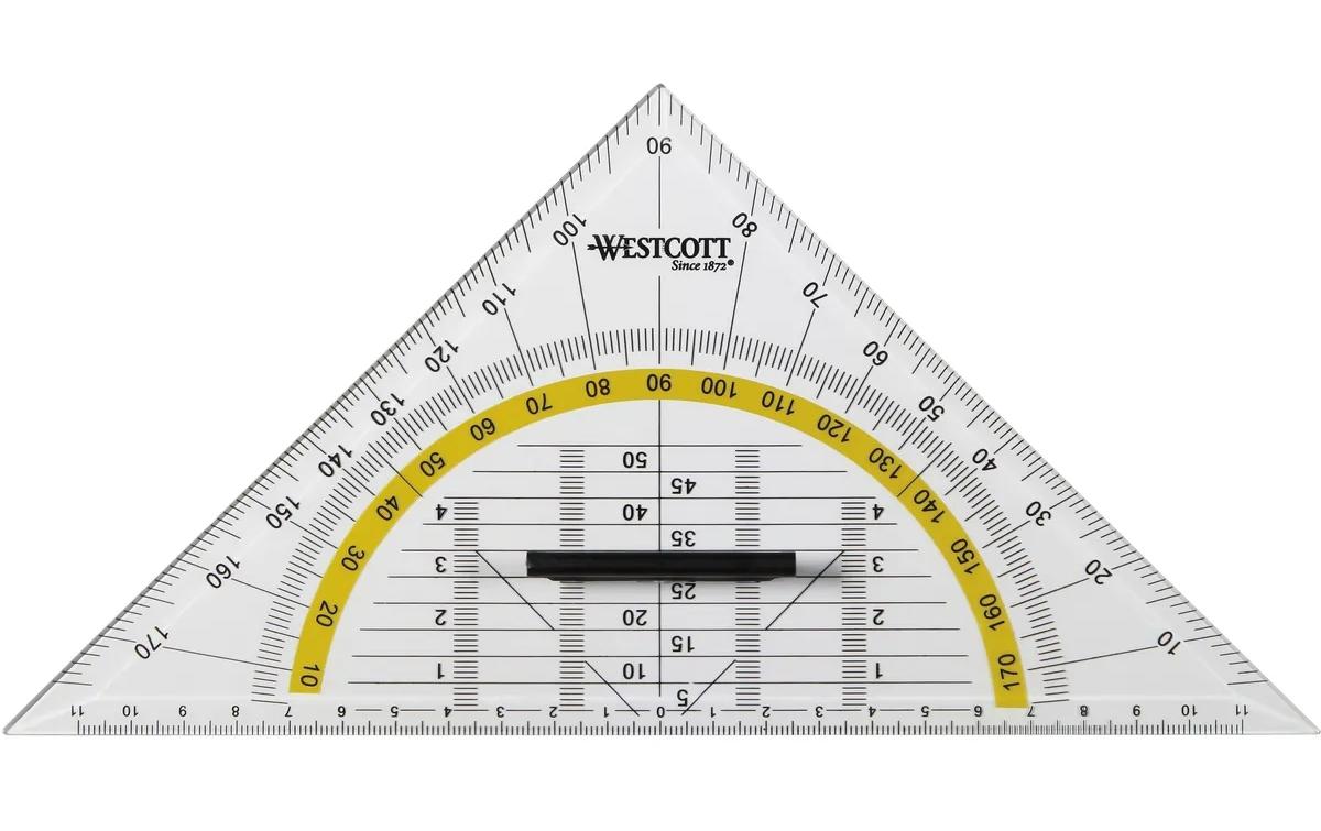 Westcott Geodreieck, 22 cm – mit Griff