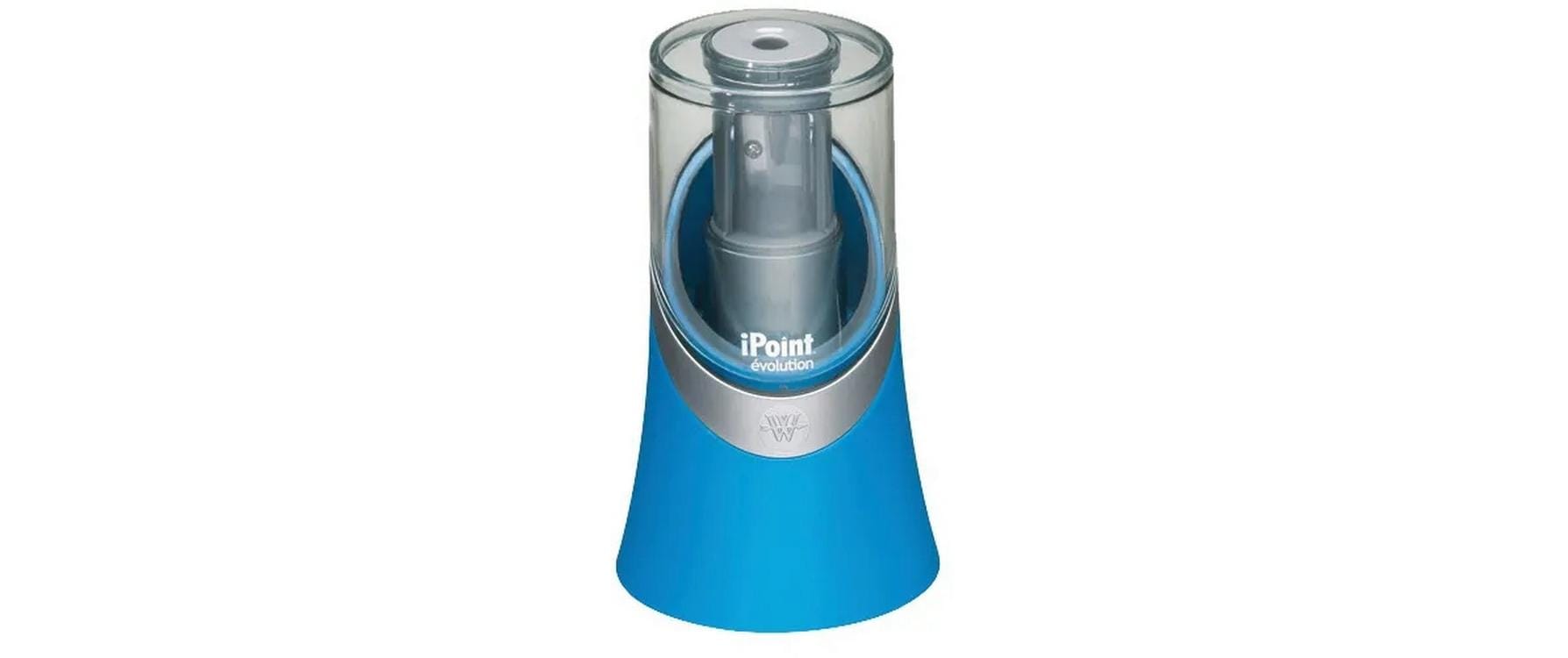 Westcott Spitzer – elektrisch, batteriebetrieben, mit Behälter, Kunststoff, blau, iPoint Evolution