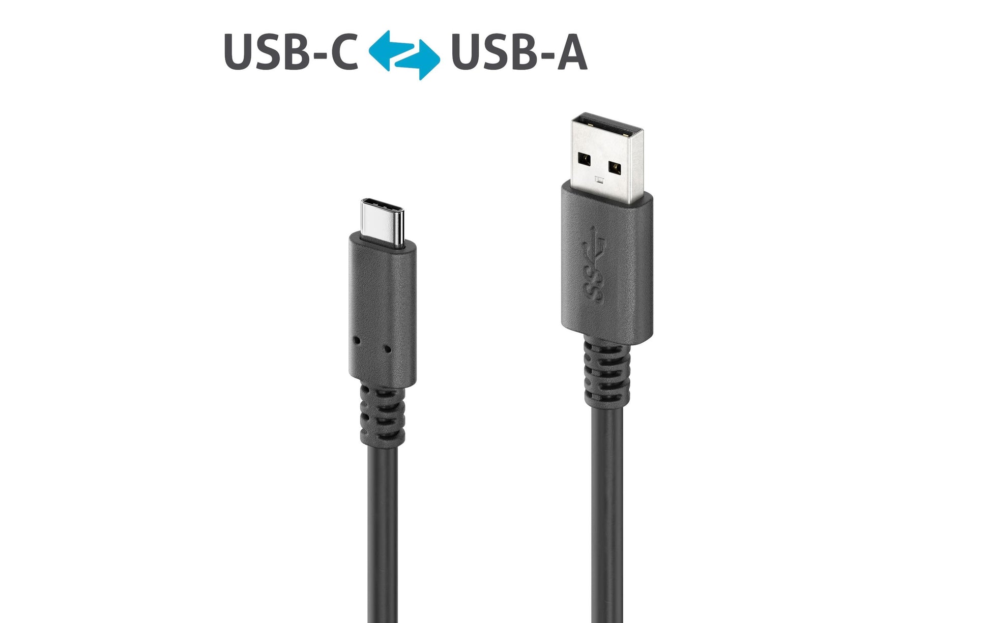 PureLink USB-Kabel, USB-A zu USB-C, 0,5 m, USB 3, Lade-/Datenkabel