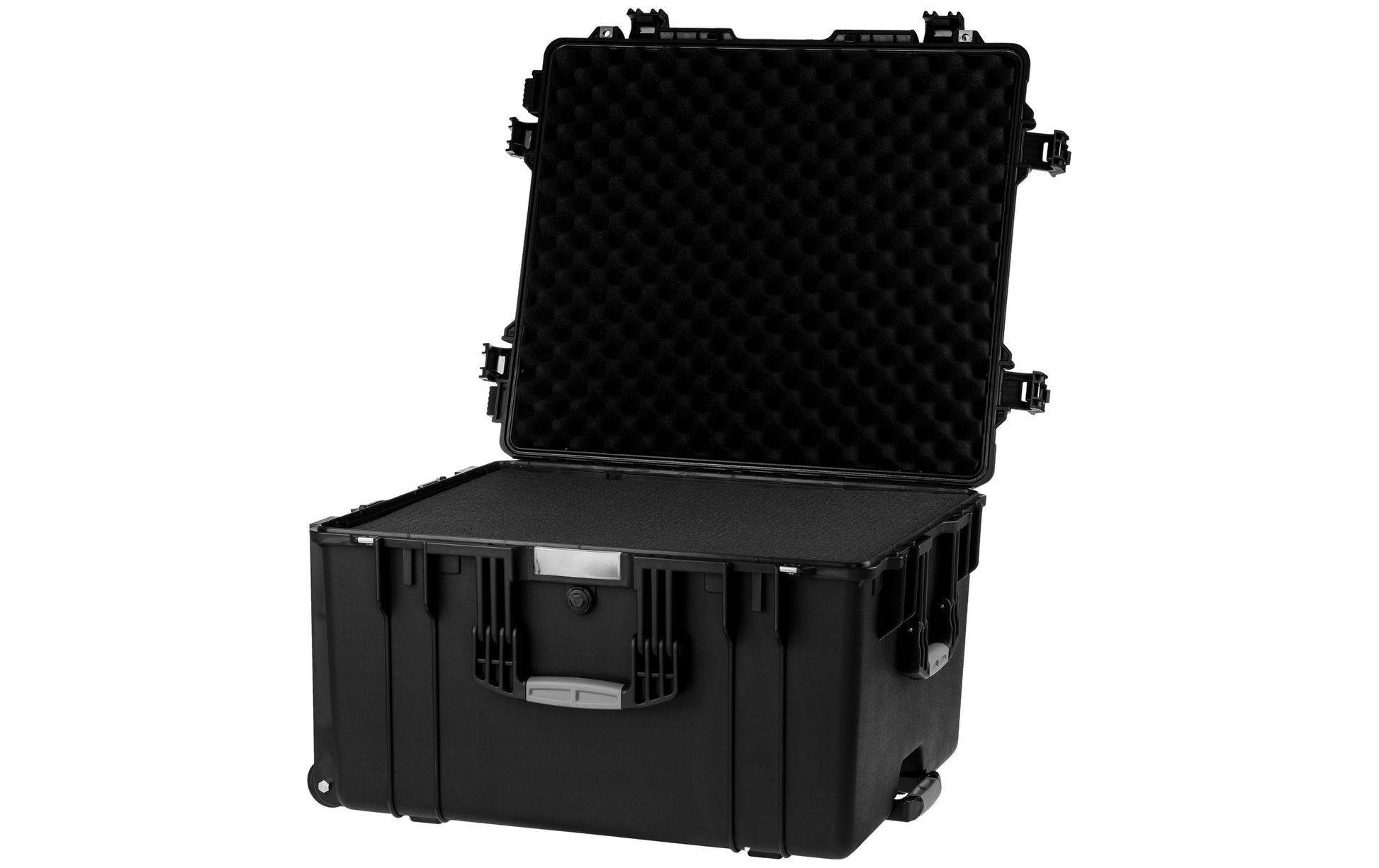 Struct D6940 – Hartschalen-Schutzkoffer, 116,8 l, 2 Rollen, PP, Schwarz, 69,4 × 40 × 59,3 cm