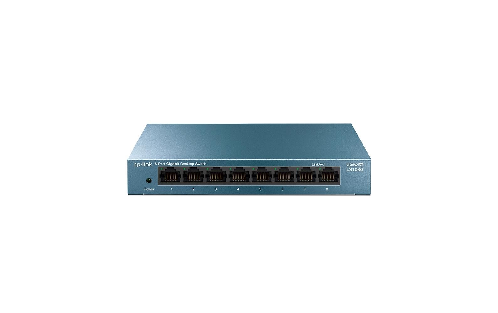 TP-Link LS108G – Switch – 8×GbE, Blau