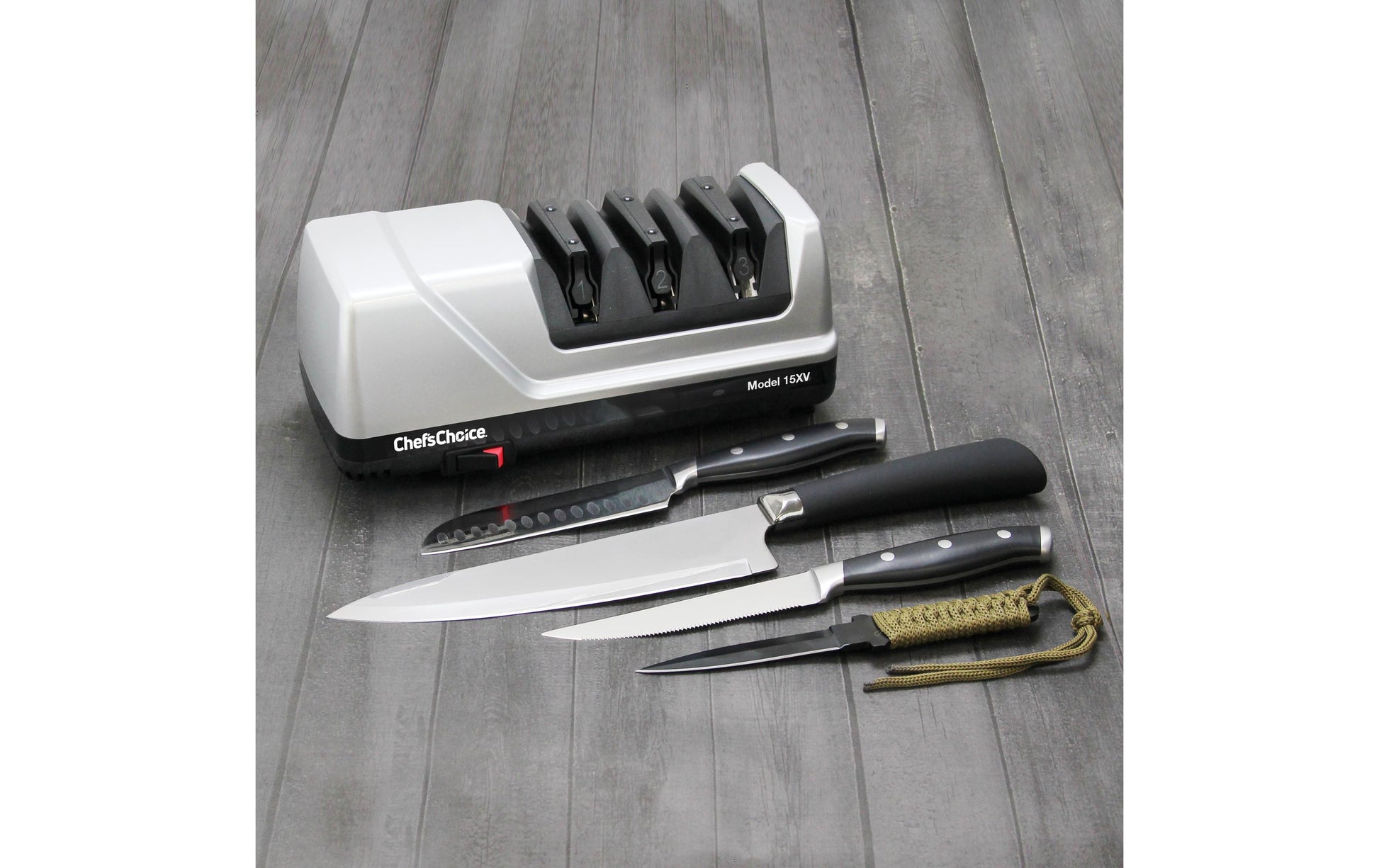 Chef’sChoice Chef's Choice Messerschärfer 15 Trizor XV – elektrisch, 3 Stufen – Diamant – grau