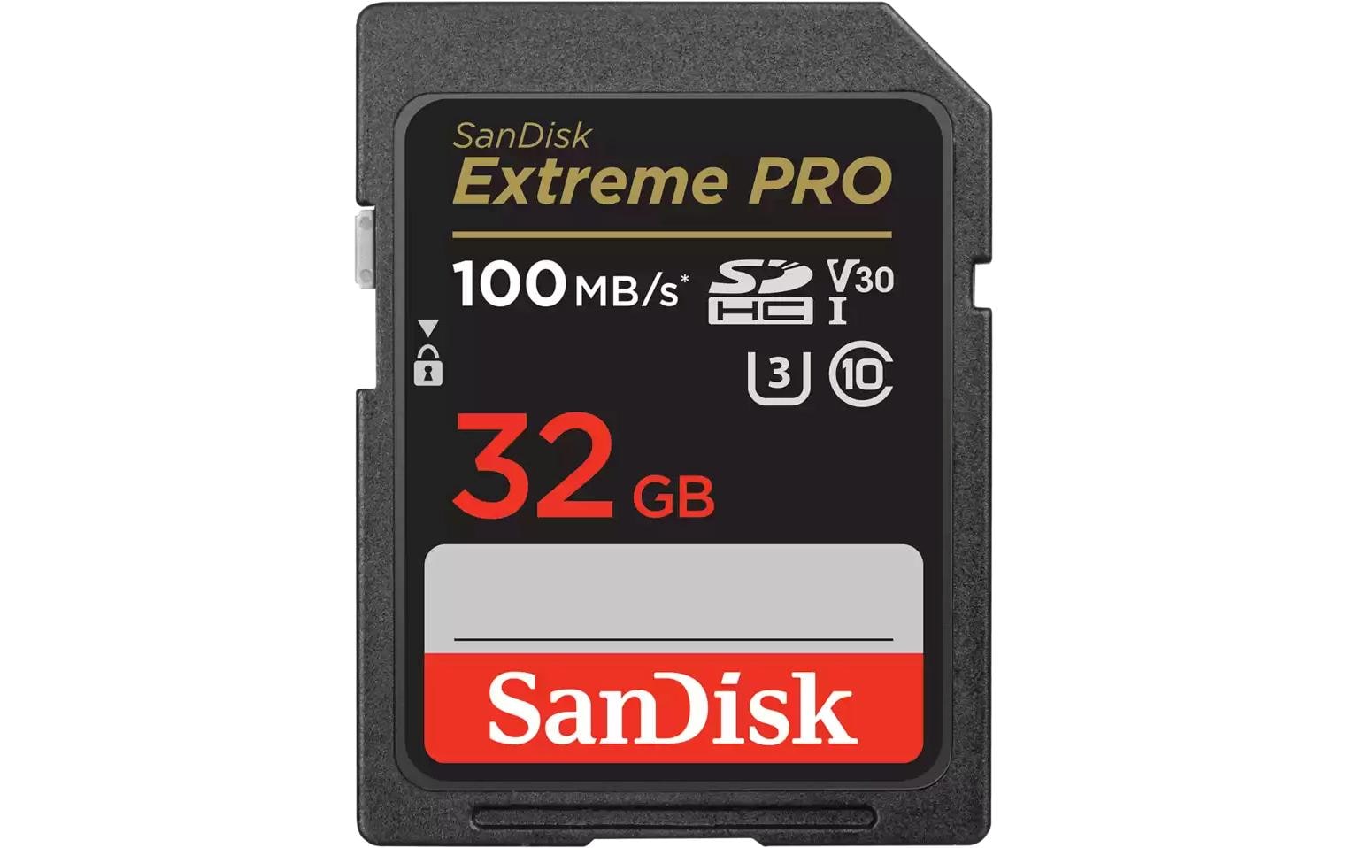 SanDisk EXTREME PRO Speichergerät – 32 GB, UHS-I, 100 MB/s Lesen, 90 MB/s Schreiben