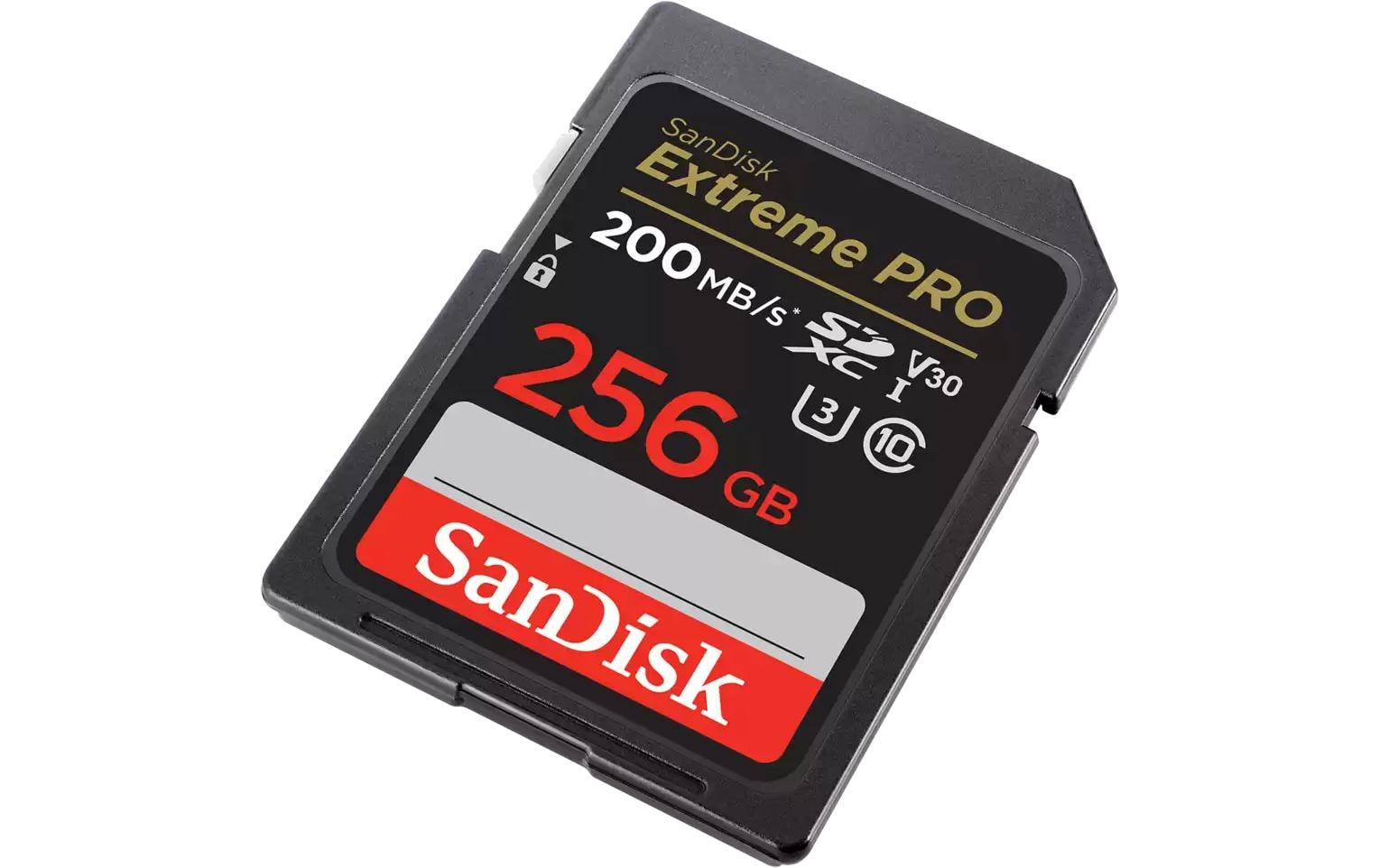 SanDisk EXTREME PRO Speichergerät – 256 GB, SDXC UHS-I, Klasse 10