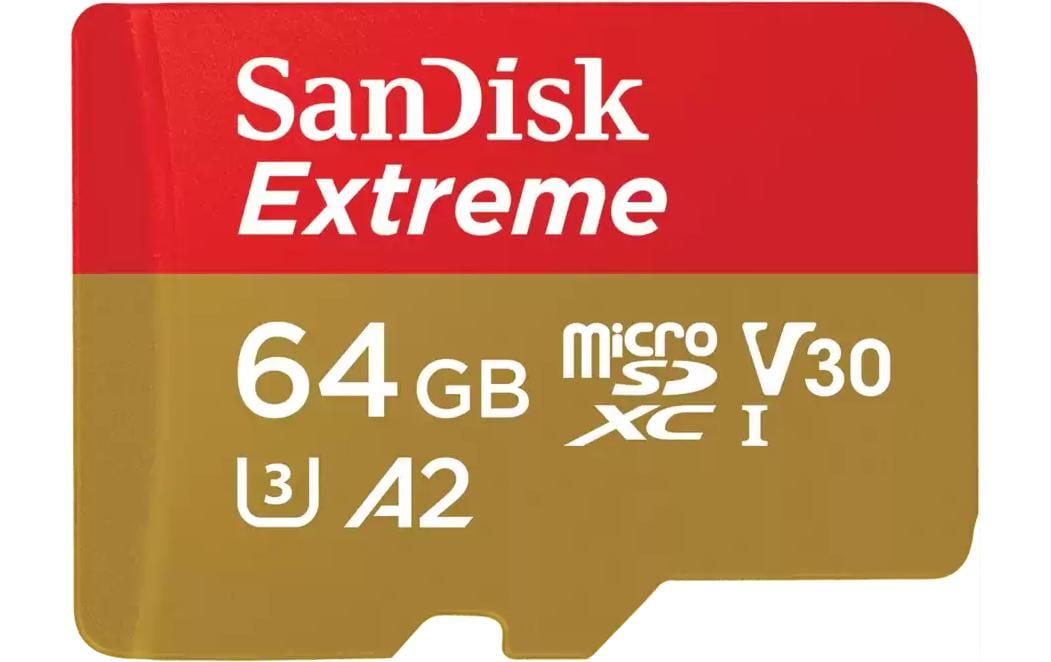 SanDisk Extreme microSDXC Speichergerät – 64 GB, inkl. SD-Adapter, 170/80 MB/s