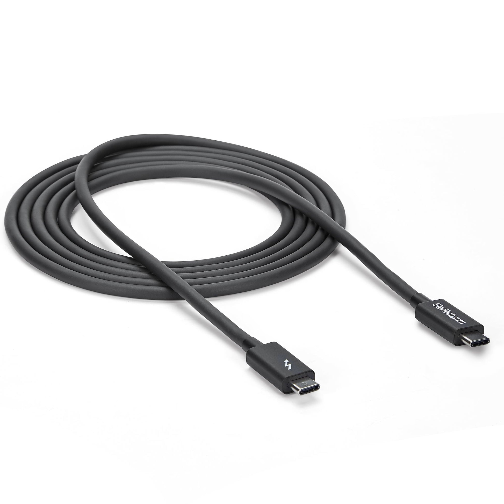 StarTech.com Thunderbolt 3 (USB-C) Kabel – 20 Gbit/s – 2 m – PD 100 W – Schwarz – für USB4 und mehr