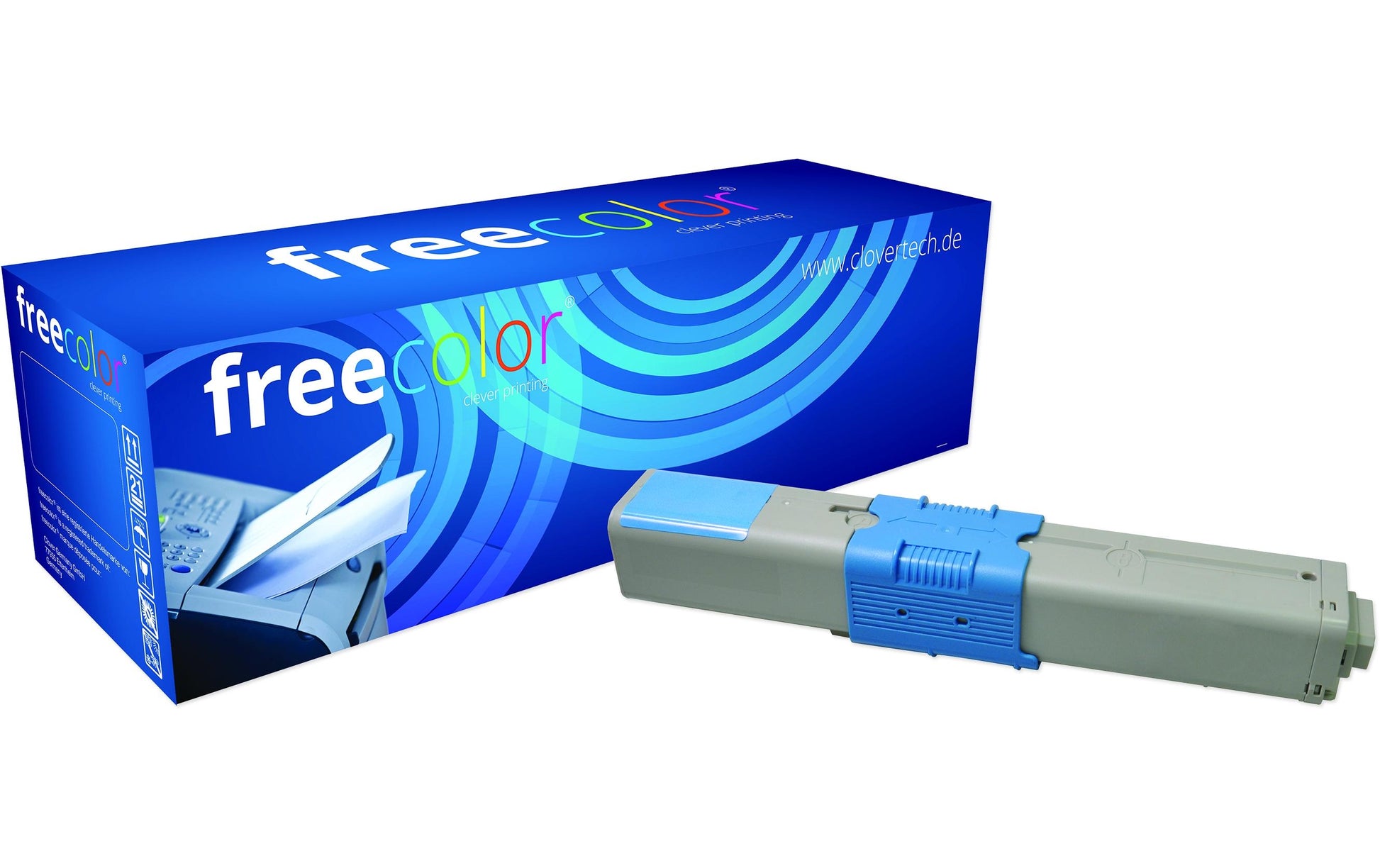 Freecolor OC301C (44973535) Cyan-Toner – kompatibel – 1'500 Seiten – für OKI C301/C321/MC332 und andere