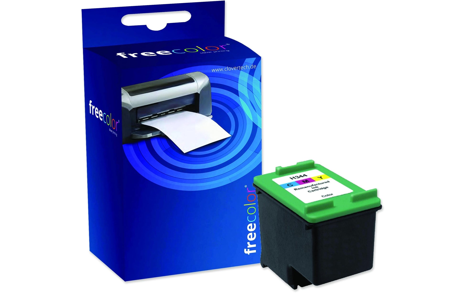 Freecolor Tintenpatronen-Multipack 344, kompatibel – für HP DeskJet 460, PhotoSmart 2575, OfficeJet 100 und andere