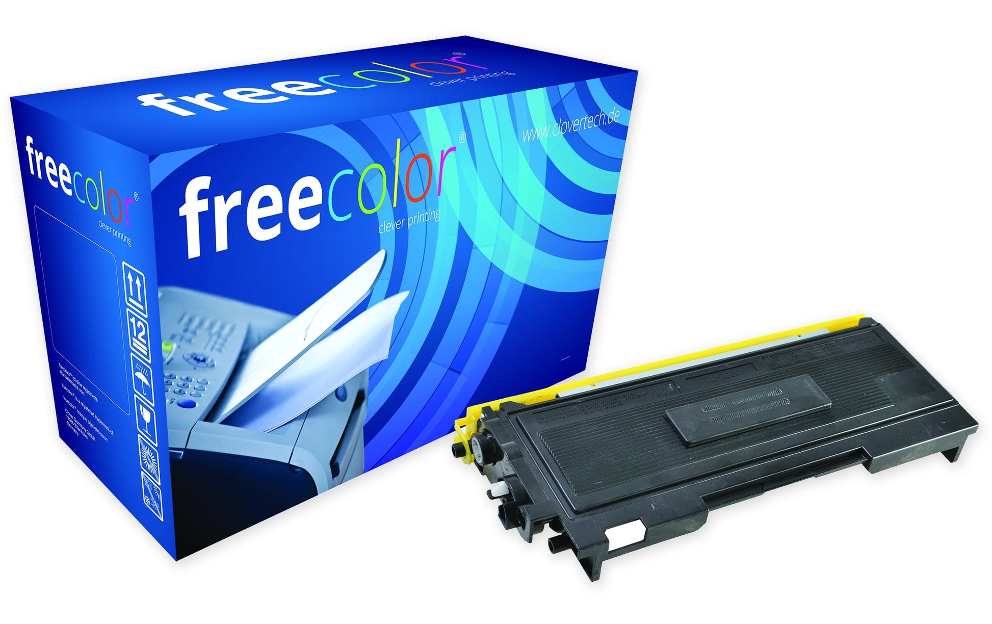 Freecolor Toner TN2000 – schwarz, 2500 Seiten – für Brother DCP-7010/DCP-7025/Fax 2820 und andere
