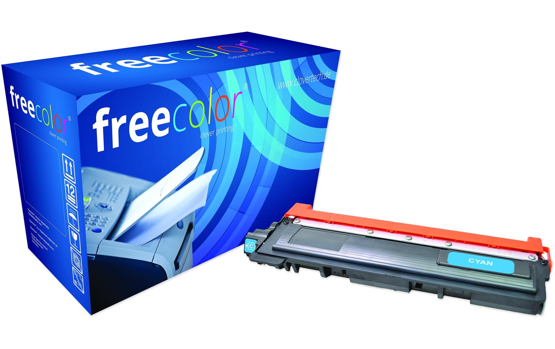 Freecolor TN-230 (TN-230C) Cyan-Toner – kompatibel – 1'400 Seiten – für Brother DCP-9010/HL-3040/MFC-9120 u. a.