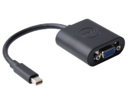 DELL Adapter Mini DisplayPort zu VGA – bis 1920 × 1200, Schwarz