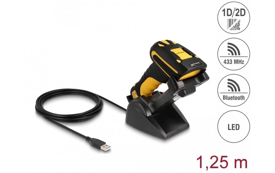 DeLOCK 1D/2D Barcodeleser Bluetooth Kit: Ladestation