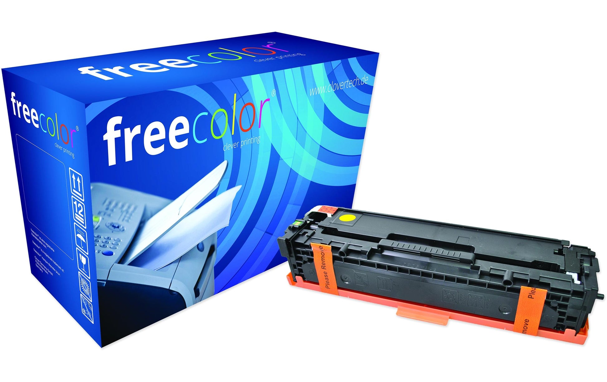 Freecolor Toner CB540 – Gelb, 1400 Seiten – für HP Color LaserJet CM 1312 MFP, CP 1210, CP 1215 und andere