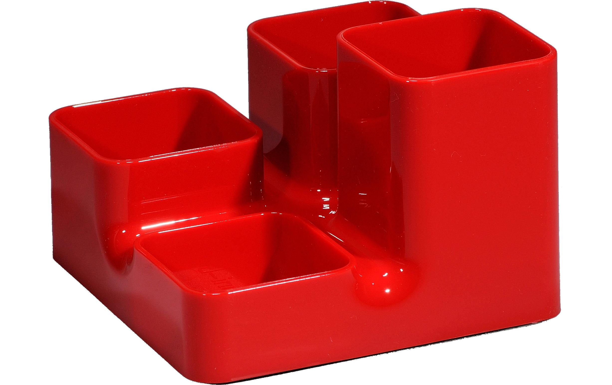 Arlac Butler Uni 234.23 – Stiftehalter – 4 Fächer, Rot
