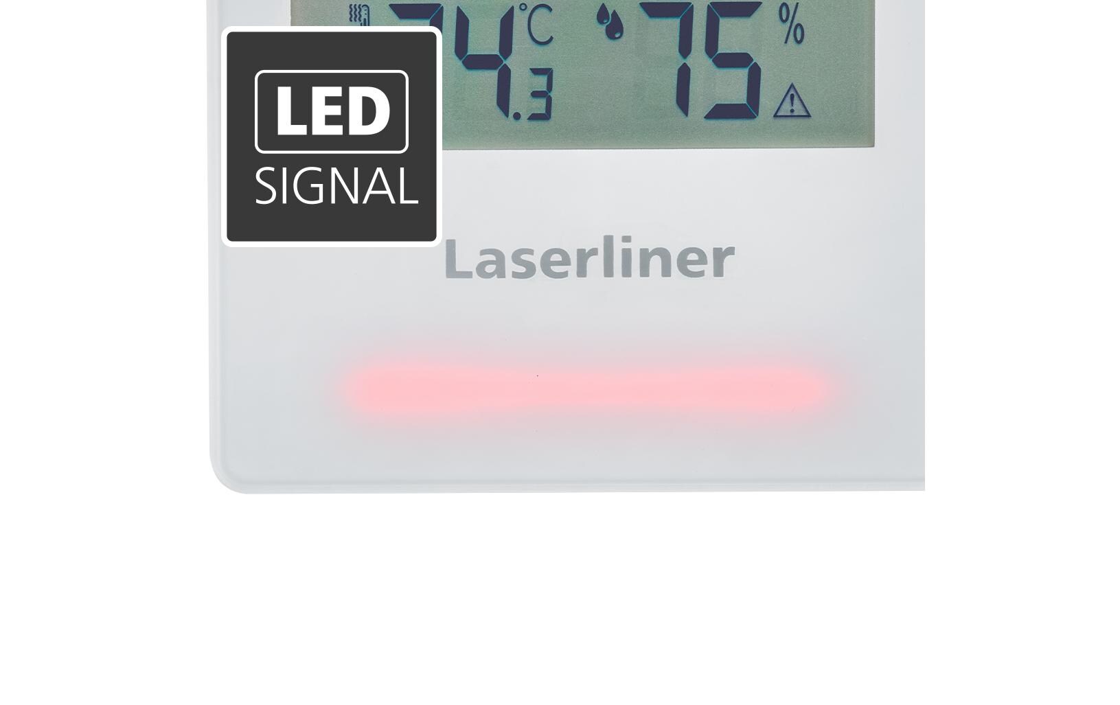 Laserliner Clima Home Check Plus Thermo-Hygrometer (Handgerät) – −9,9–50 °C, 20–80 %, Innen