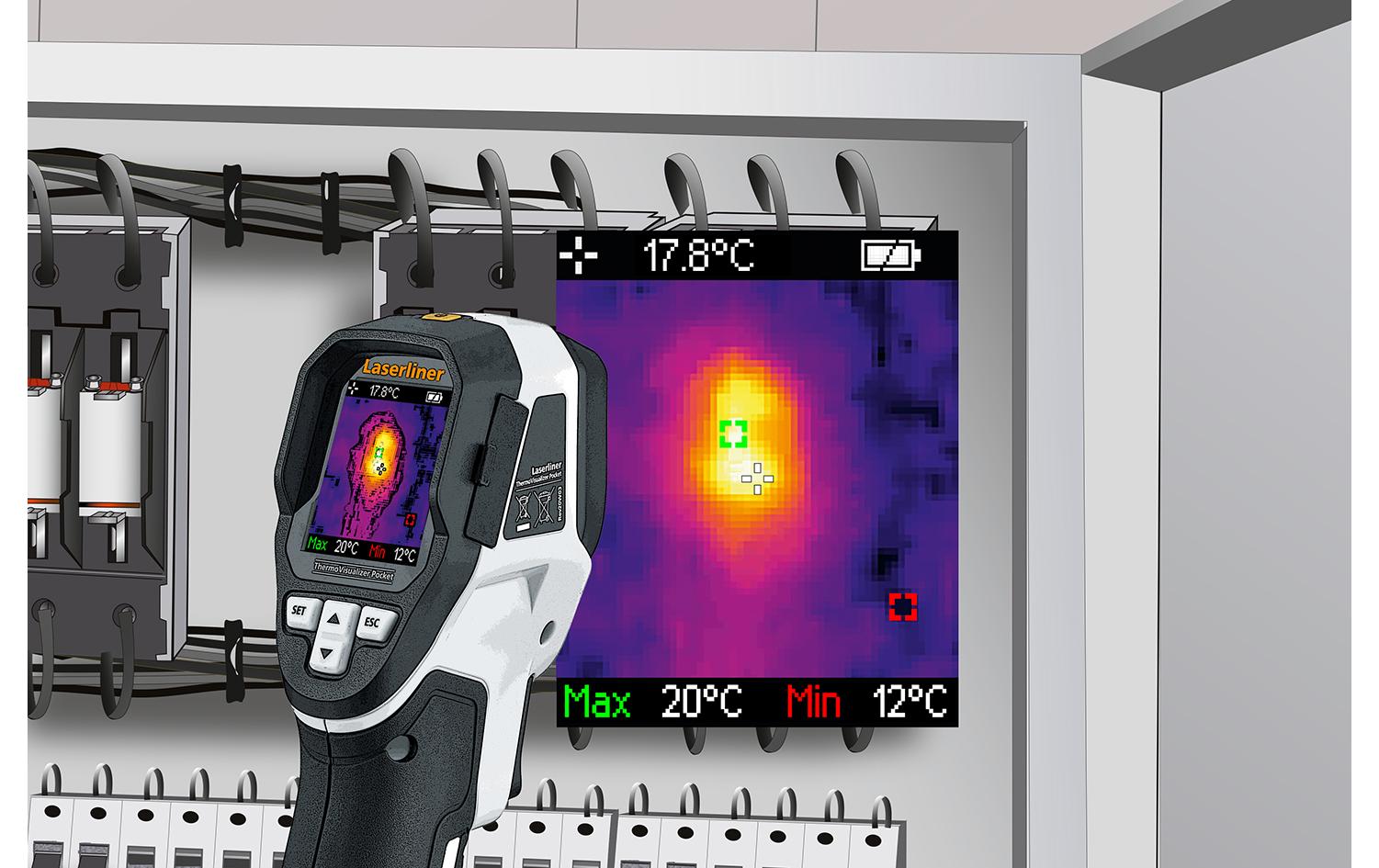 Laserliner ThermoVisualizer Pocket Wärmebildkamera – -20 bis +650 °C