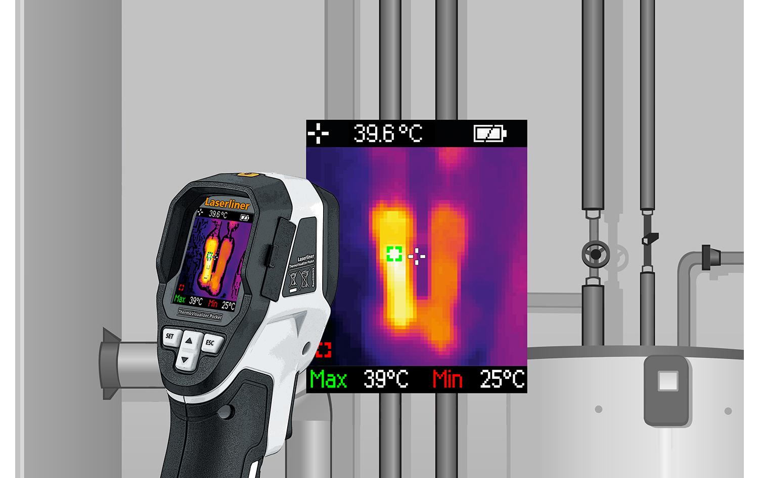 Laserliner ThermoVisualizer Pocket Wärmebildkamera – -20 bis +650 °C