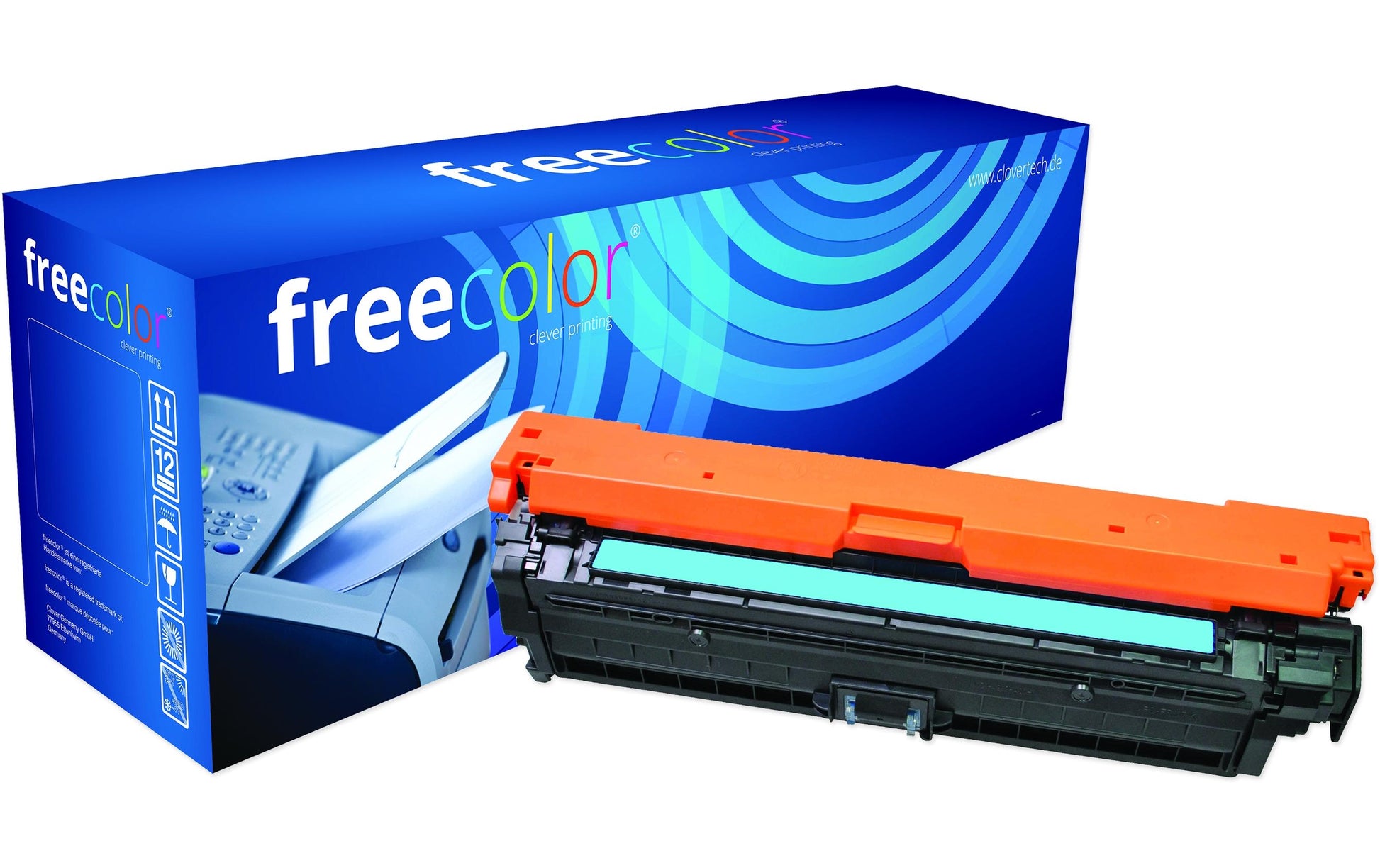 Freecolor Free Color – Toner CE740 – Cyan, 7300 Seiten – für HP Color LaserJet CP 5225/CP 5225 DN
