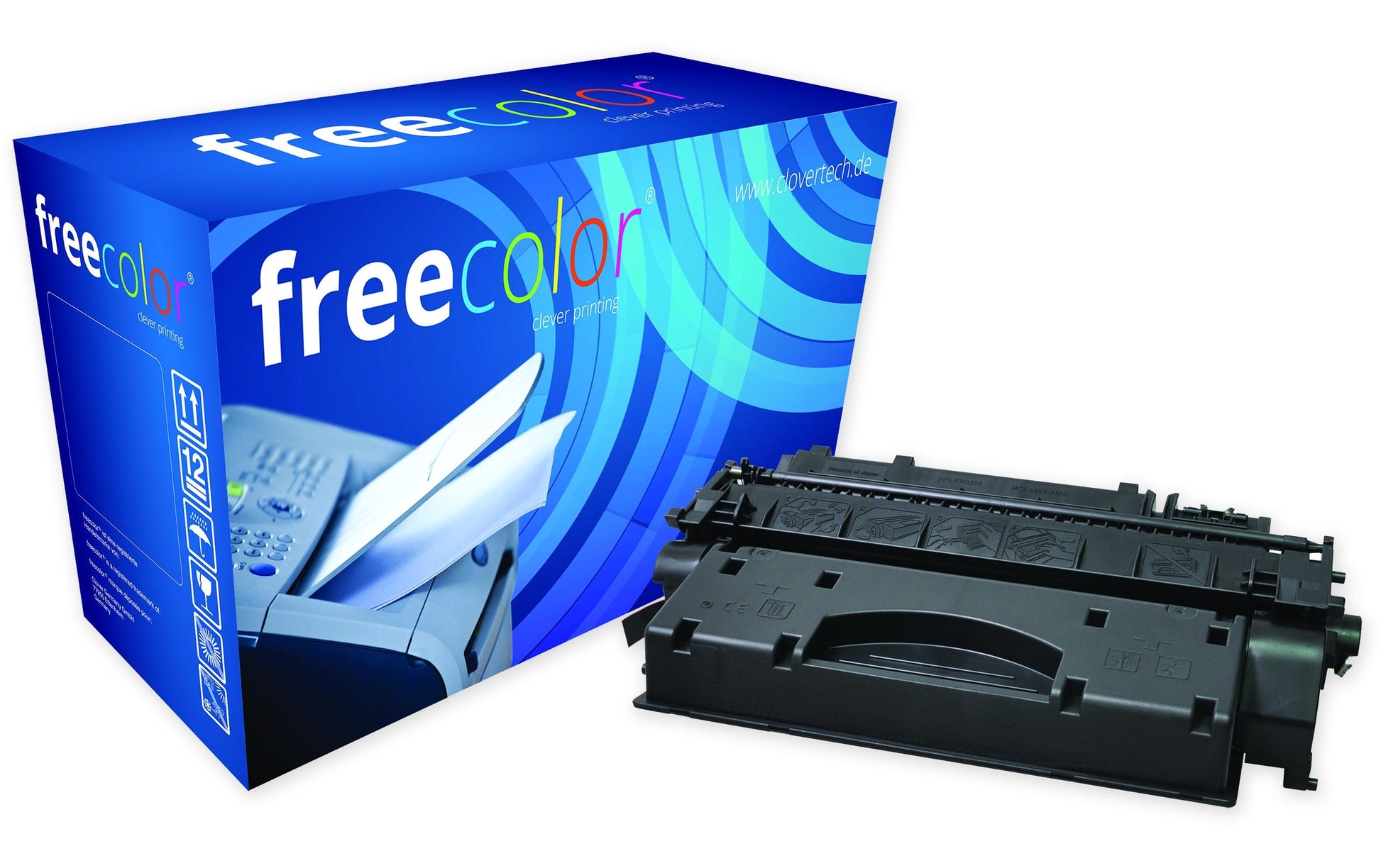 Freecolor Toner – schwarz, 6500 Seiten – für HP CE505 / Canon C-EXV40 / Canon 719