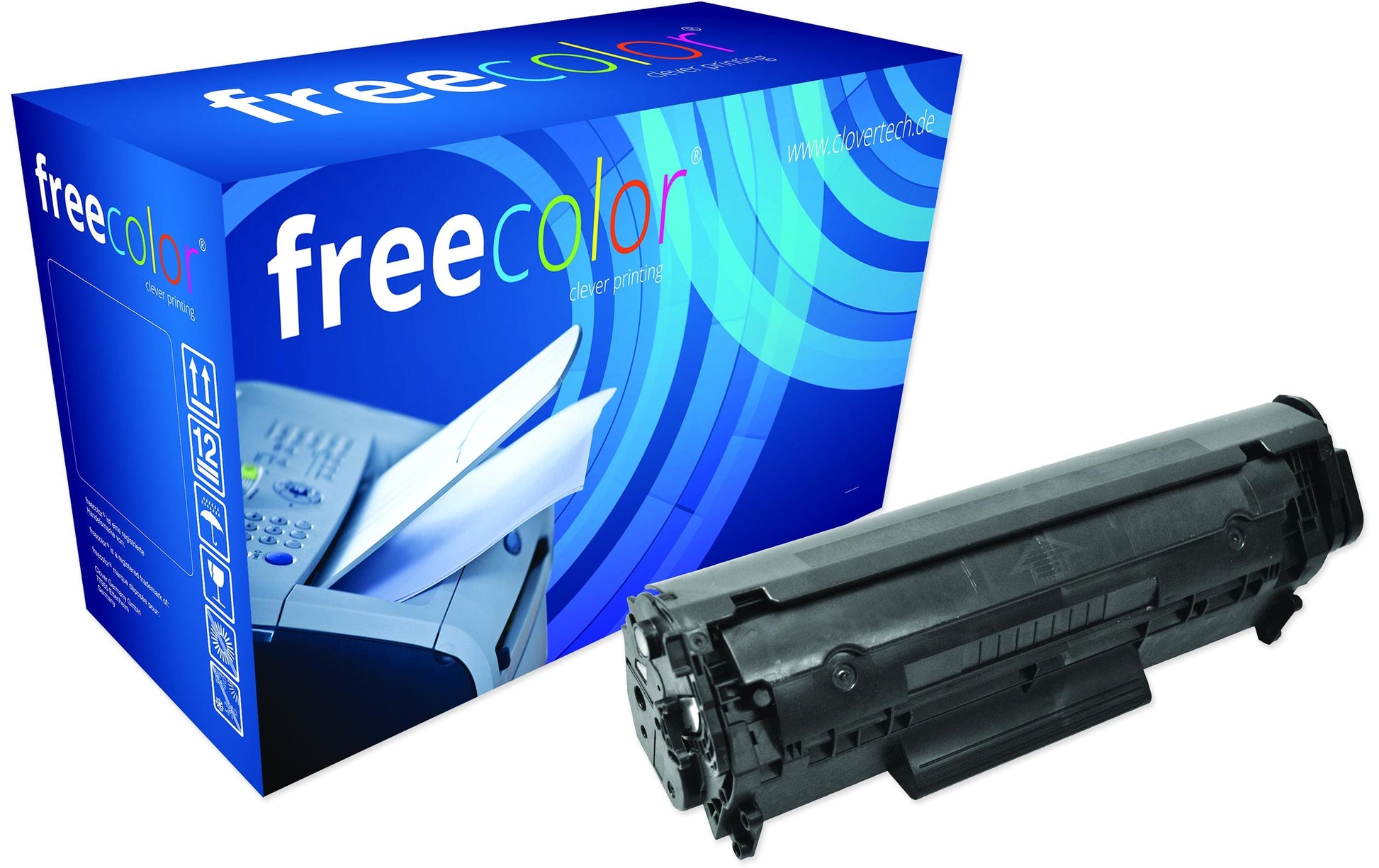 Freecolor 12A (Q2612A-XXL) Schwarz Toner – Kompatibel XL – 4'000 Seiten – für HP LaserJet 3050/3030/3020