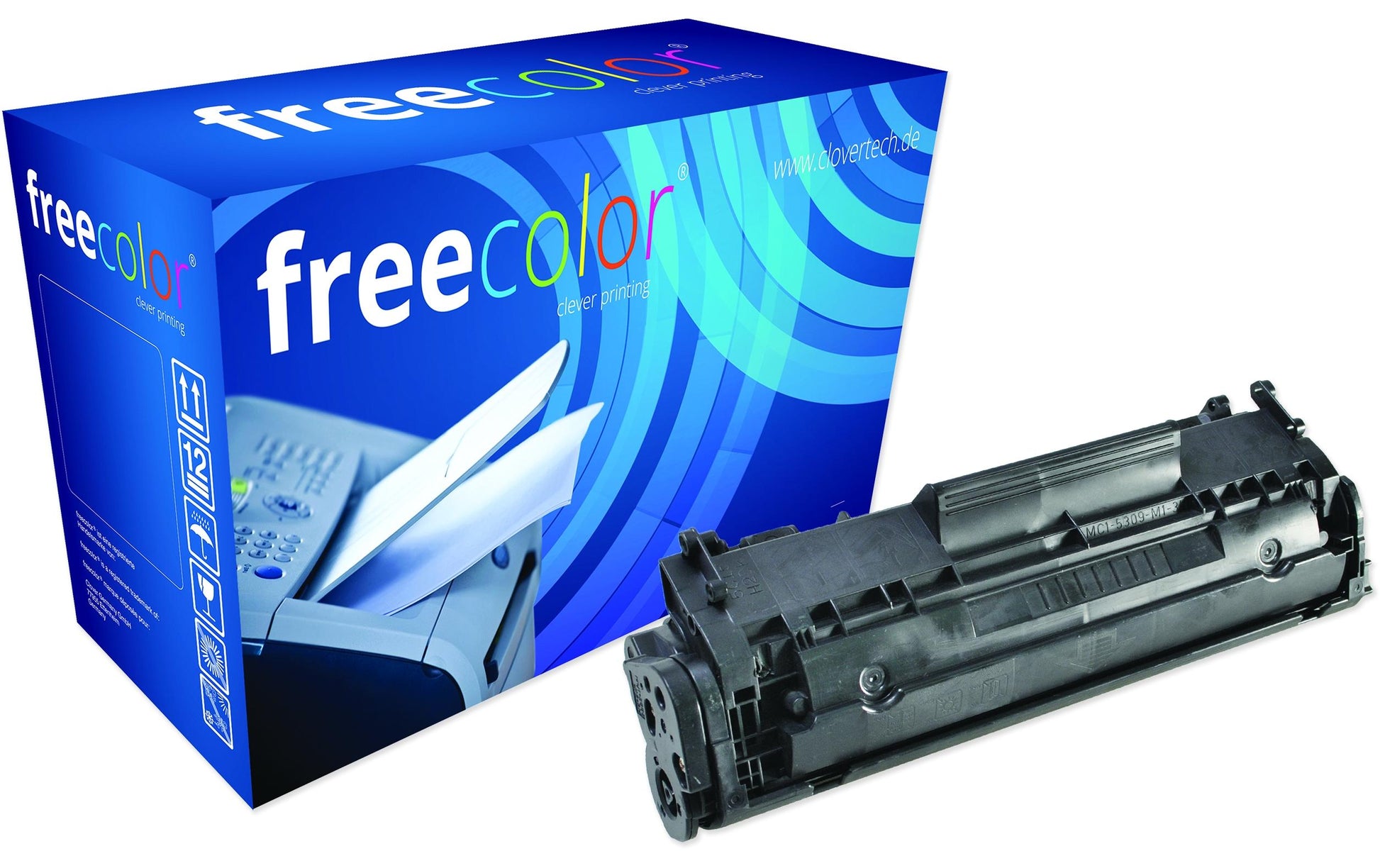 Freecolor Q2612 (Q2612A) Schwarzer Toner – Kompatibel – 2'000 Seiten – für HP LaserJet 3050/3030/3020 und andere