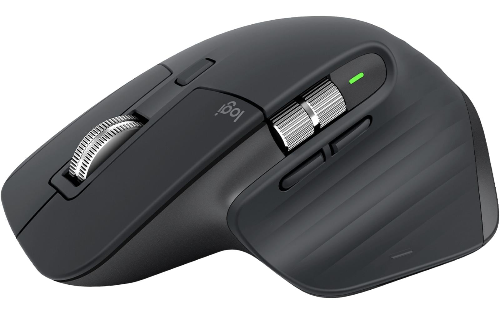 Logitech MX Master 3S Ergonomische Maus – kabellos, 7 Tasten, Easy-Switch, Batterieladeanzeige, Grau