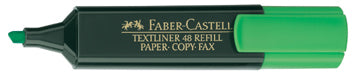 Faber-Castell Textmarker Grün – Keilspitze, 1–5 mm, nachfüllbar