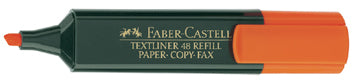 Faber-Castell Textmarker Orange – Keilspitze, 1–5 mm, nachfüllbar
