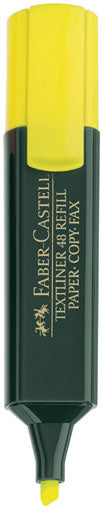 Faber-Castell Textmarker Gelb – Keilspitze, 1–5 mm, nachfüllbar
