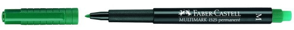 Faber-Castell MULTIMARK OHP-Marker – Spitze 1 mm – grün – für CD/DVD, Glas und Metall