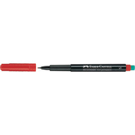 Faber-Castell Multimark OHP-Marker – rot – für CD/DVD, Glas und Metall