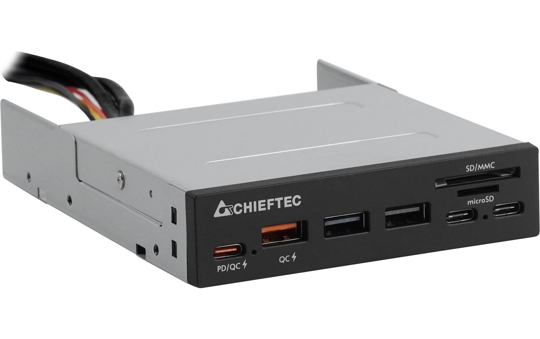 Chieftec CRD-908H Multiport-Adapter – USB-C, 2× USB-A, 2× USB-B, SD/microSD
