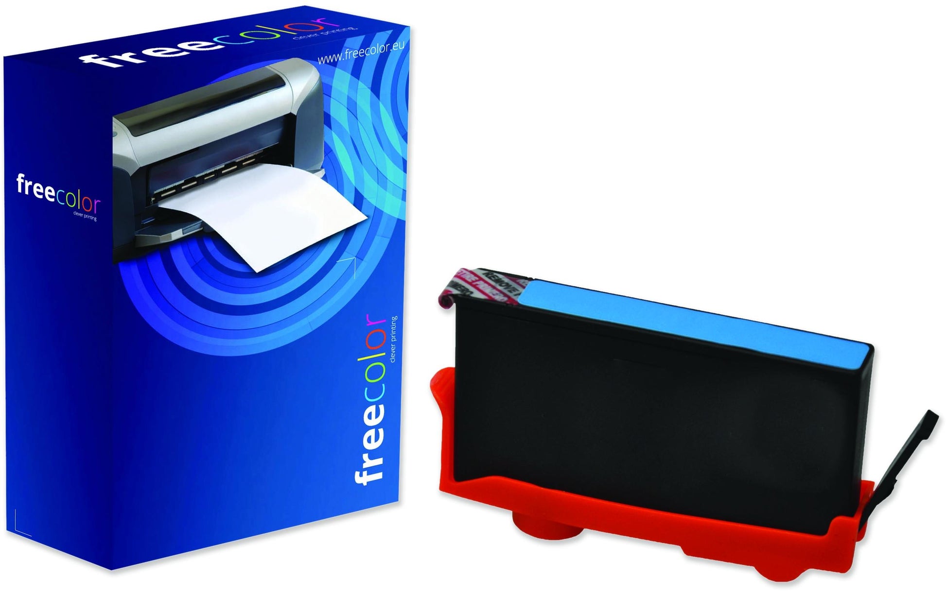 Freecolor Tintenpatrone 934, cyan, 825 Seiten, kompatibel – für HP OfficeJet Pro 6230, OfficeJet Pro 6830, Off