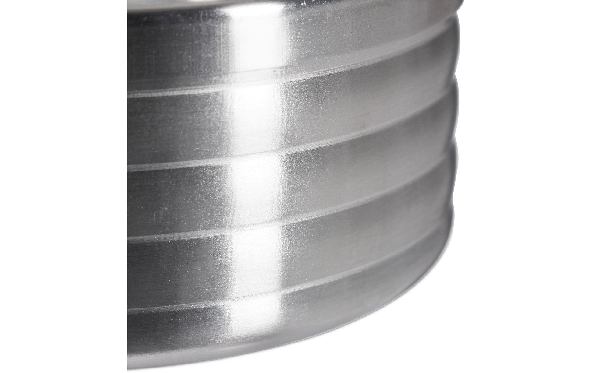 Relaxdays Aschenbecher mit Deckel – Silber – Ø 11,5 cm × 5,5 cm – Edelstahl – 1 Stk