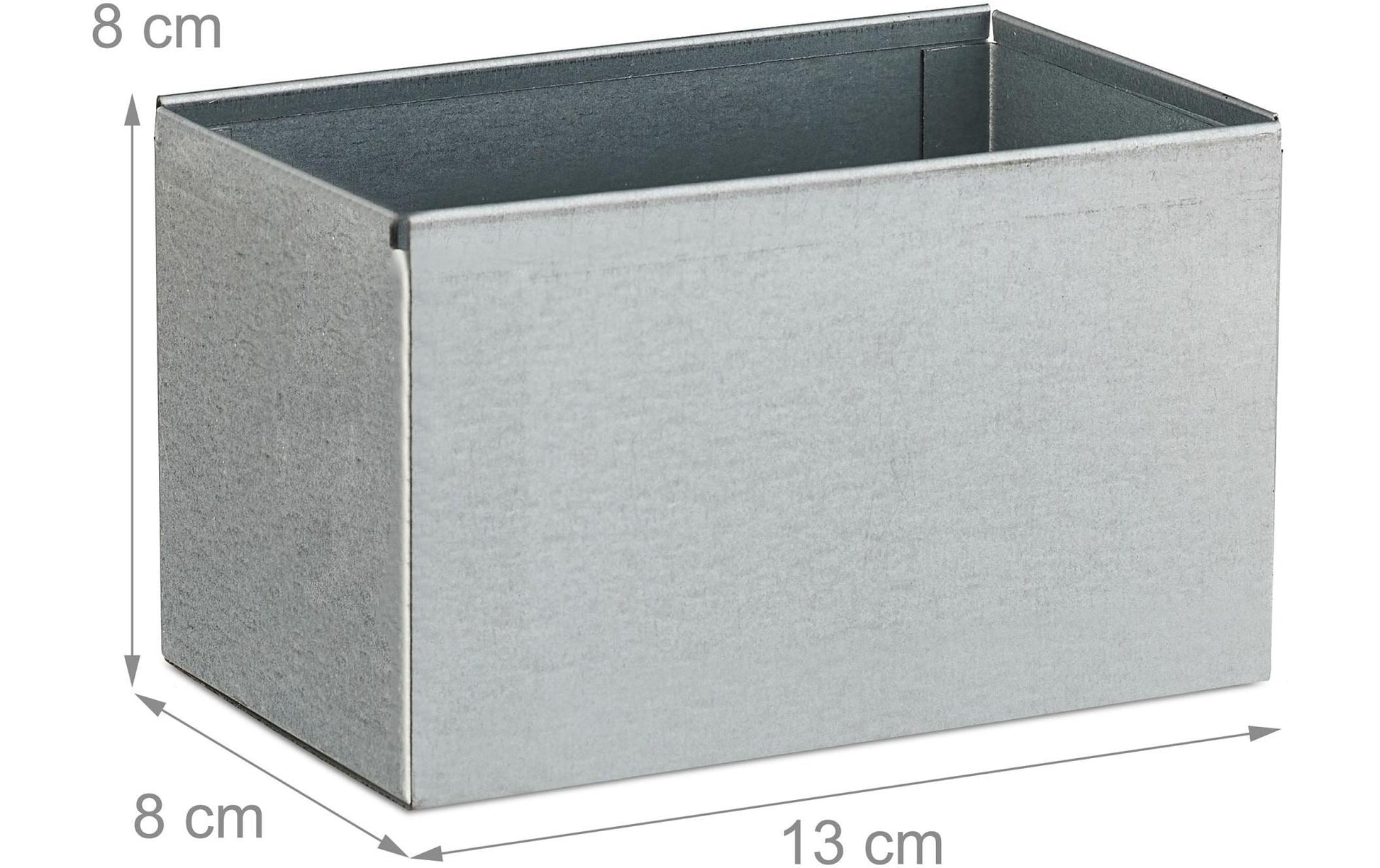 Relaxdays Wandaschenbecher – 0,8 l – Metall, quadratisch – schwarz