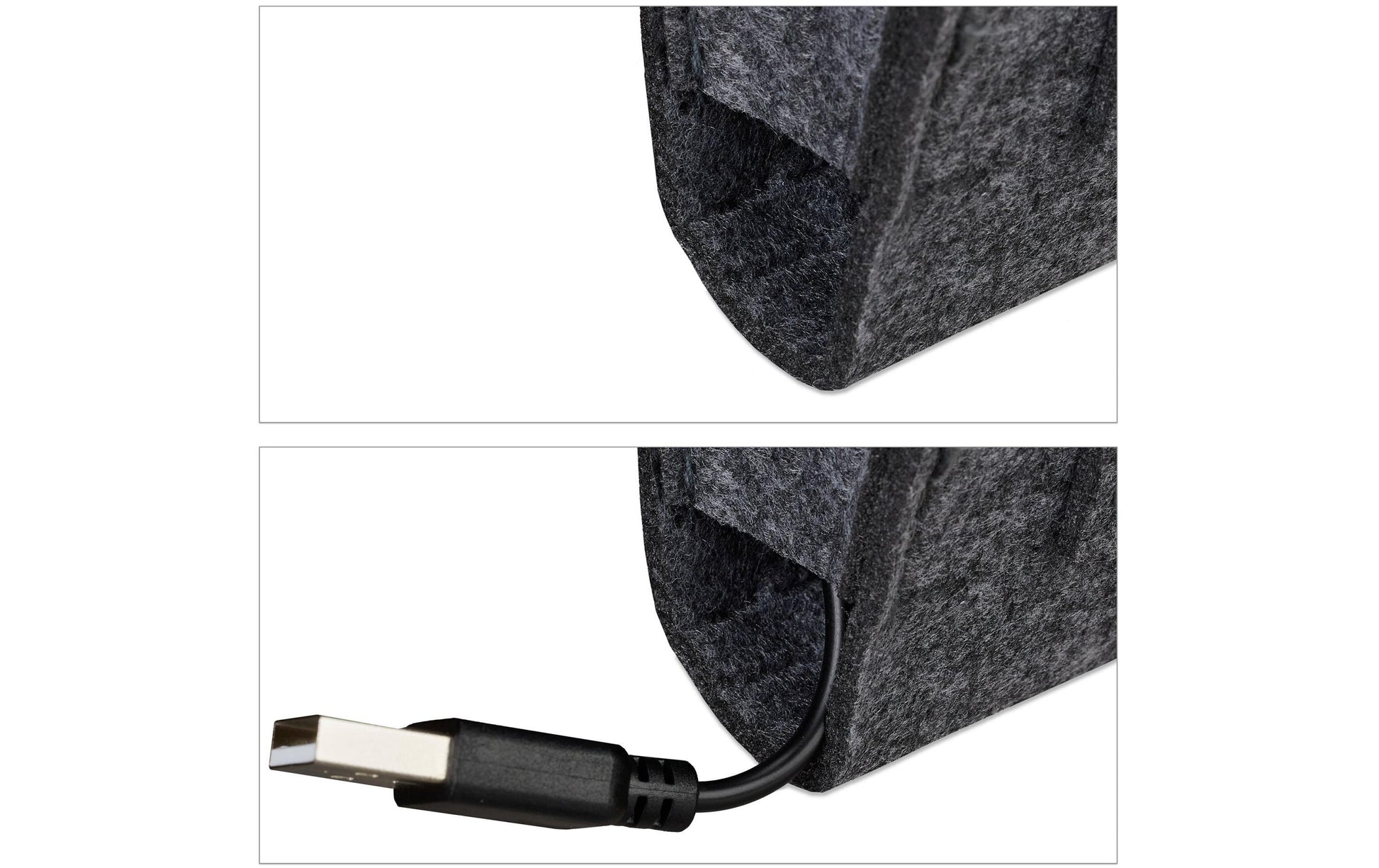 Relaxdays Aufbewahrungstasche – Filz – Anthrazit – 5 Fächer – 280 × 260 × 50 mm