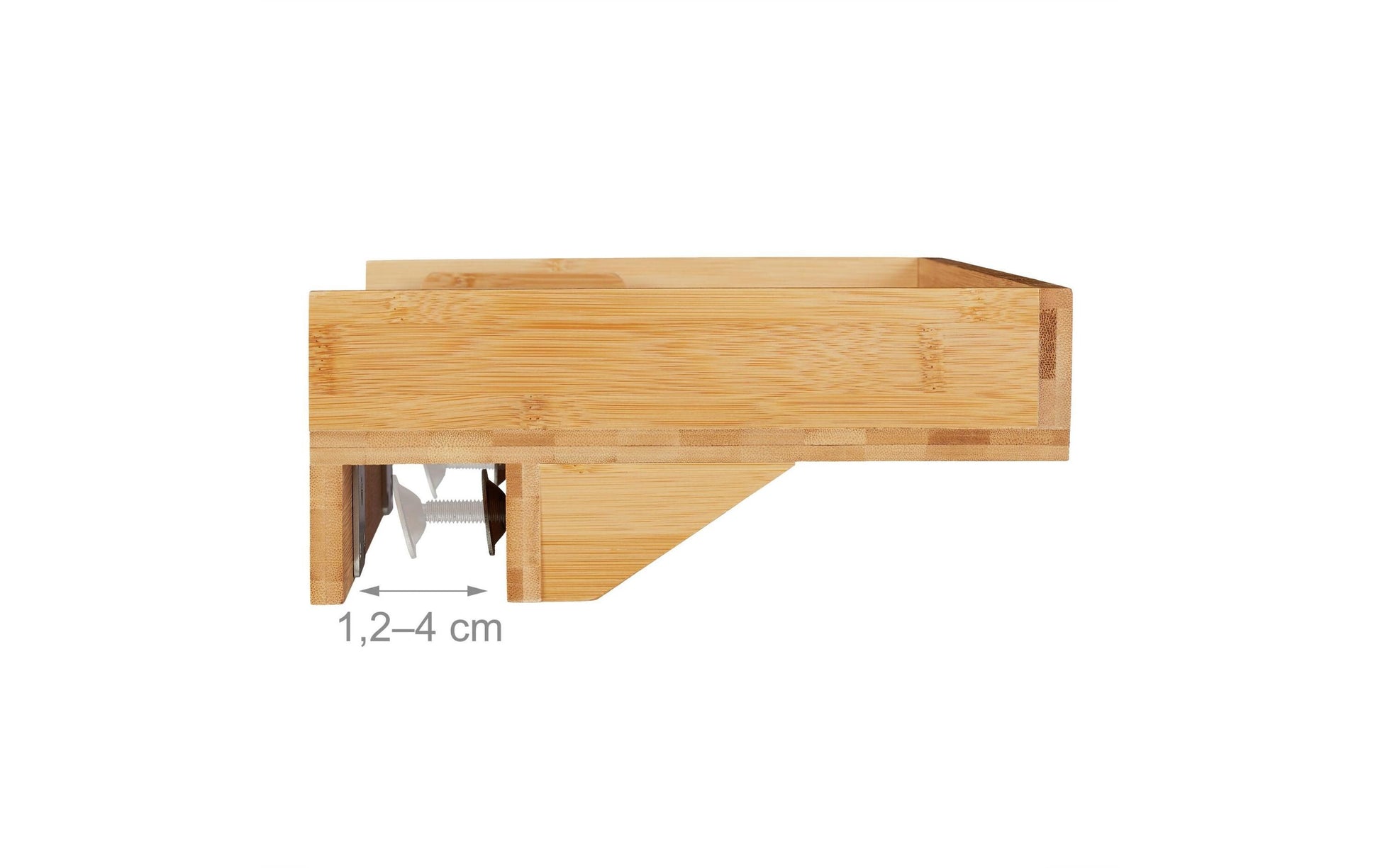 Relaxdays Aufbewahrungsbox – Bambus – Natur – 350 × 95 × 230 mm