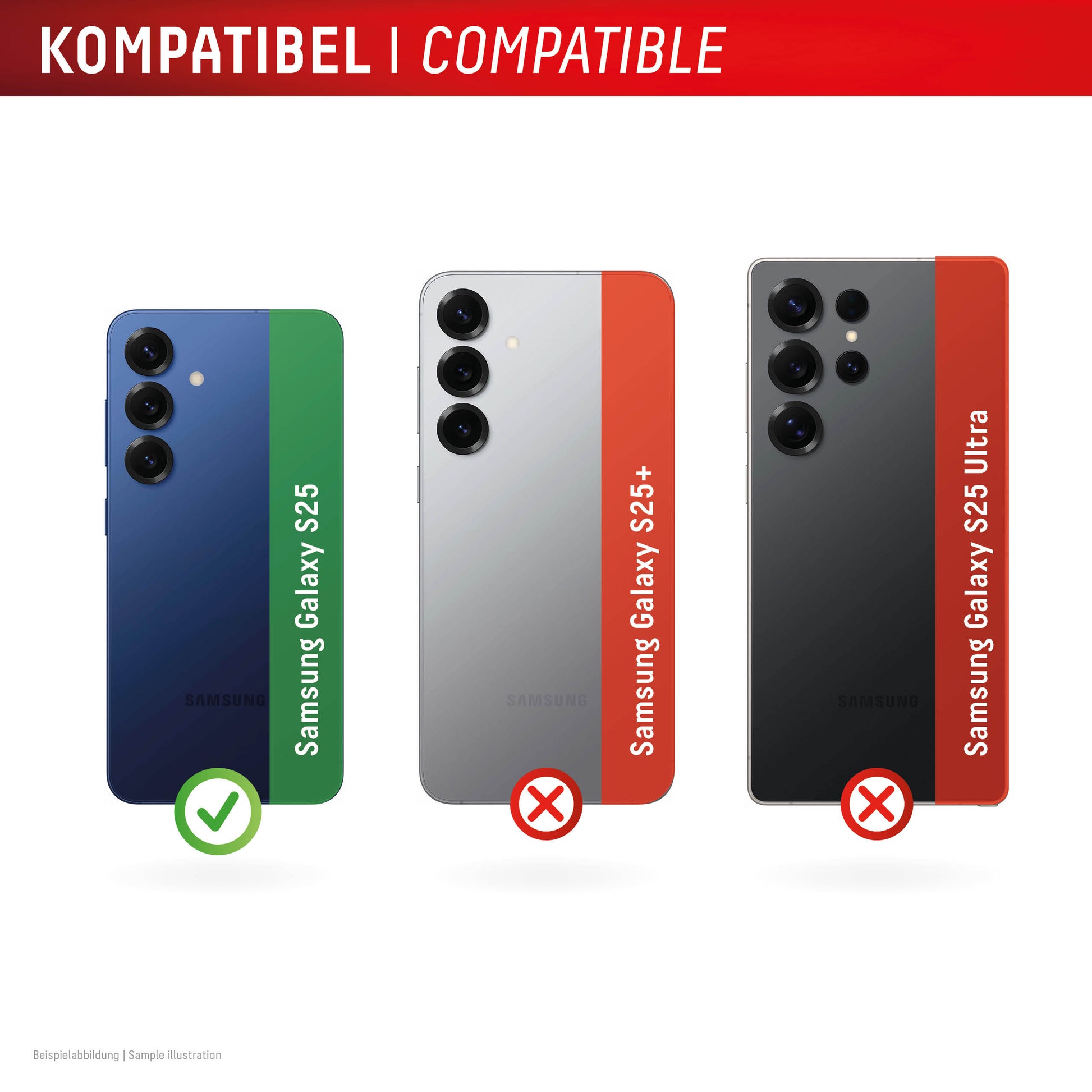 E.V.I. CamGlass – Kameraobjektivschutz – gehärtetes Glas 10H – für Samsung Galaxy S25