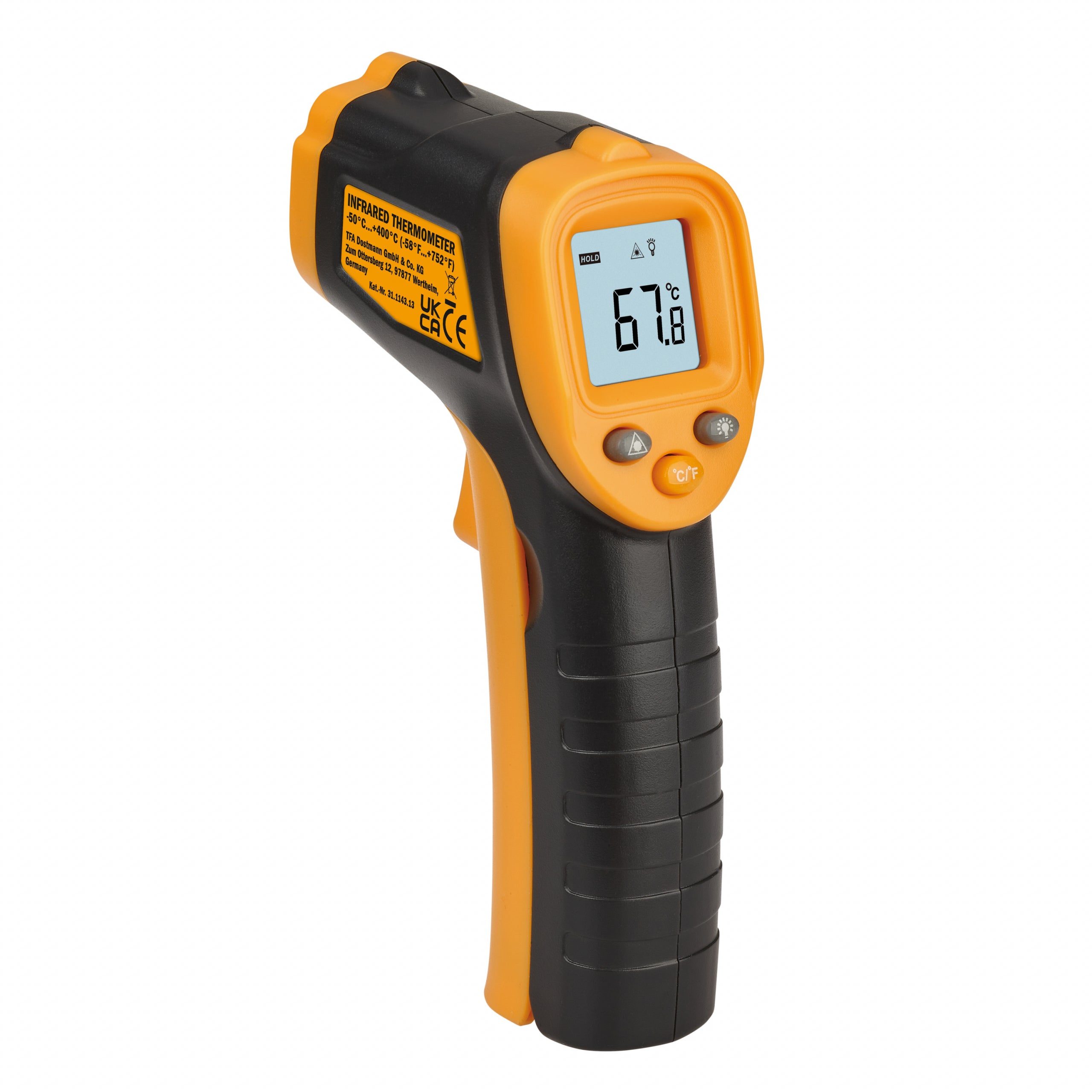 TFA-Dostmann RAY LIGHT 31.1143.13 Temperatursensor – −50,0–400,0 °C, Innen/Aussen